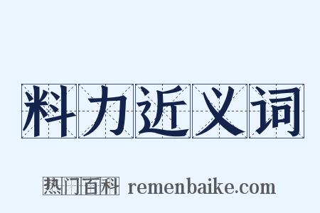料力近义词是什么意思的图片